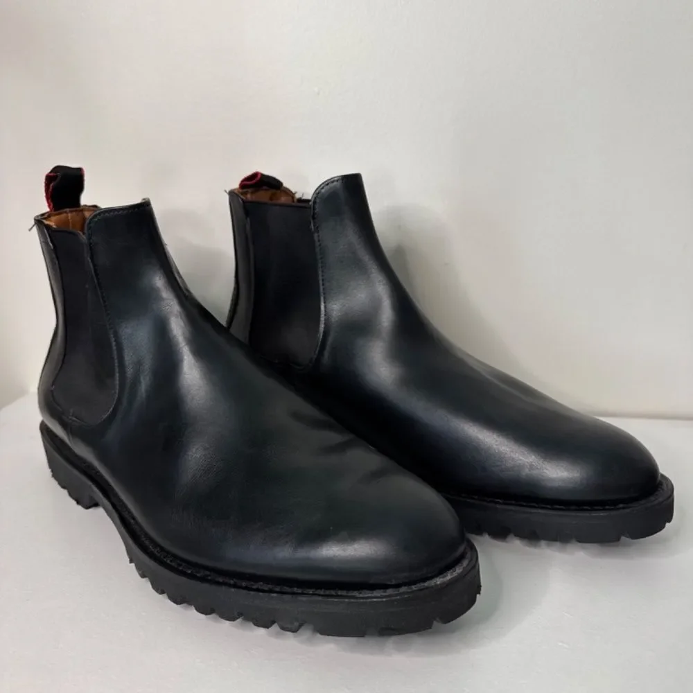 Allen Edmonds Tate Chelsea Boots Extralight Lug Sole - Black Leather | Size 12 D